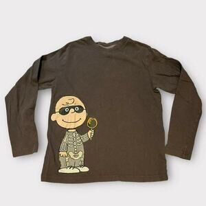 Hanna Andersson (10) Charlie Brown Skeleton Long Sleeved Shirt